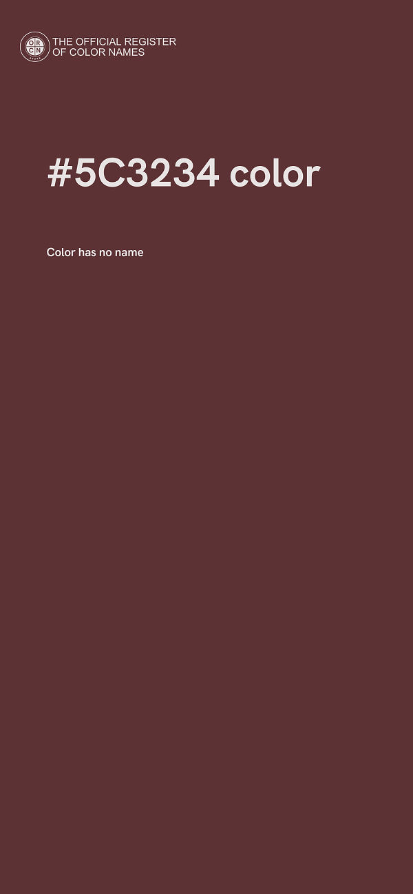 #5C3234 color image