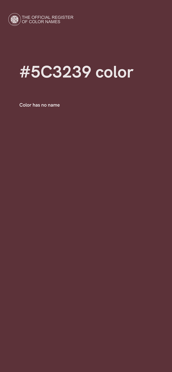 #5C3239 color image
