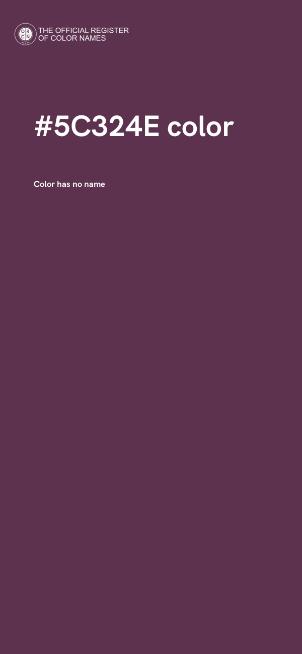 #5C324E color image