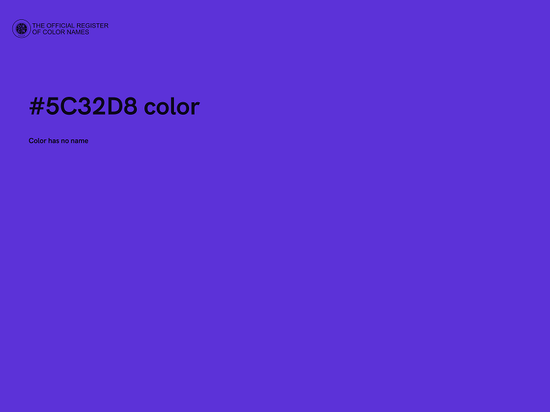 #5C32D8 color image