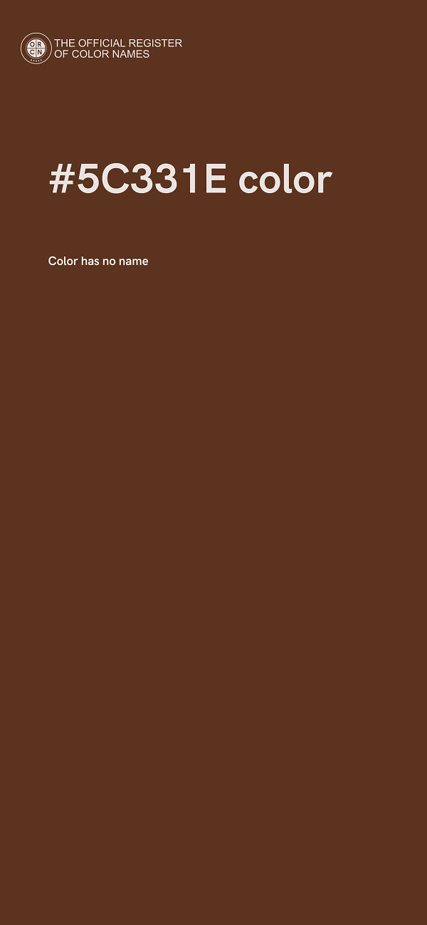 #5C331E color image