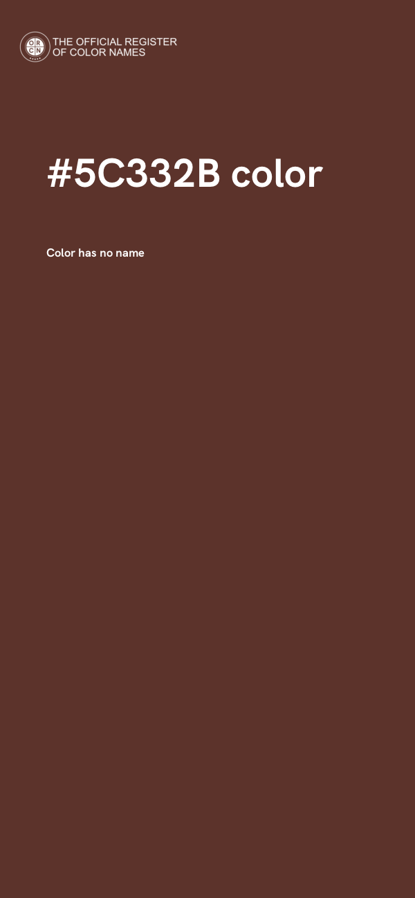 #5C332B color image