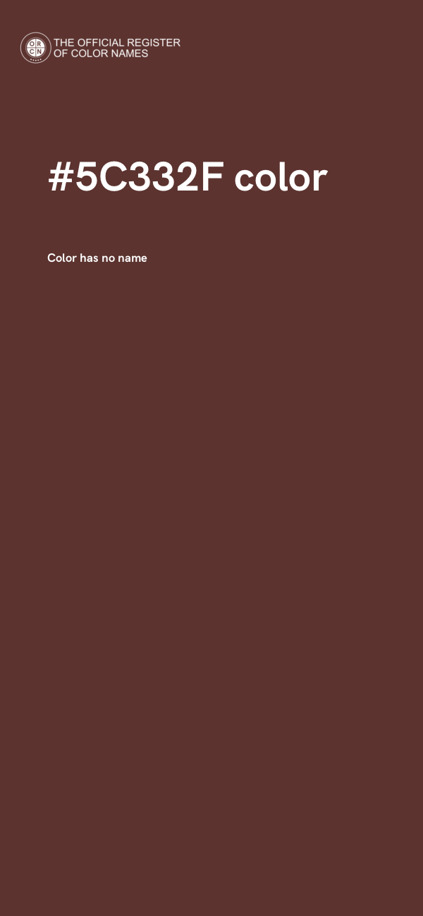 #5C332F color image