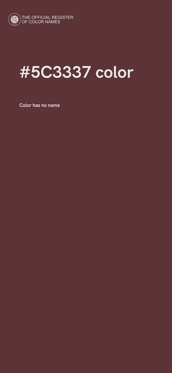 #5C3337 color image