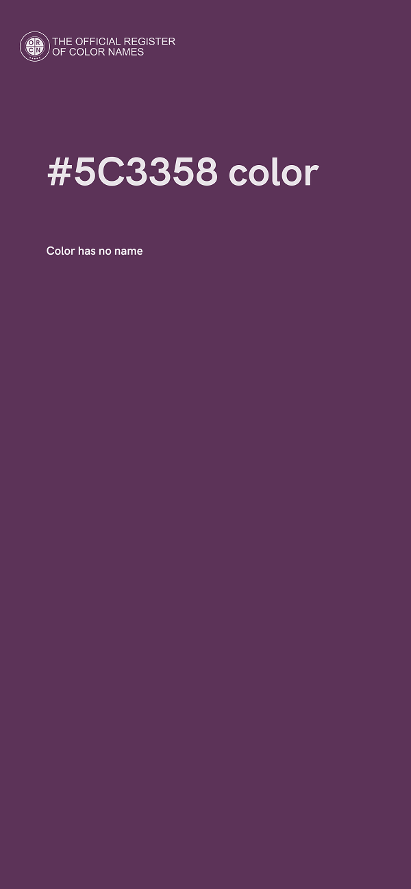#5C3358 color image