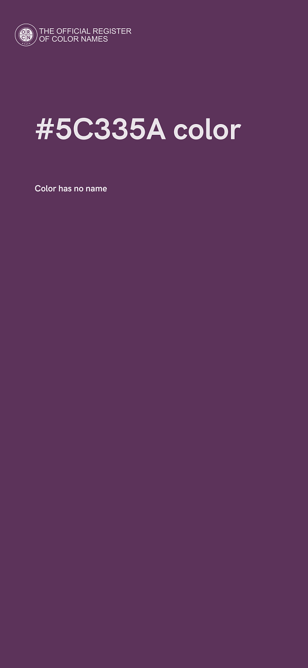 #5C335A color image