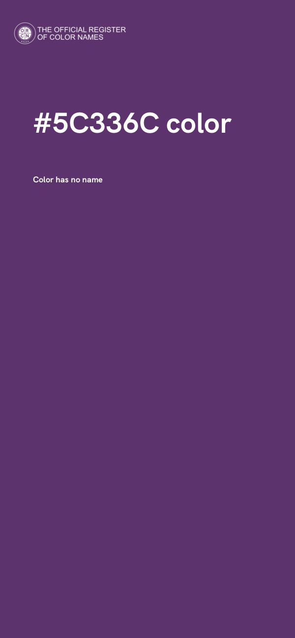 #5C336C color image