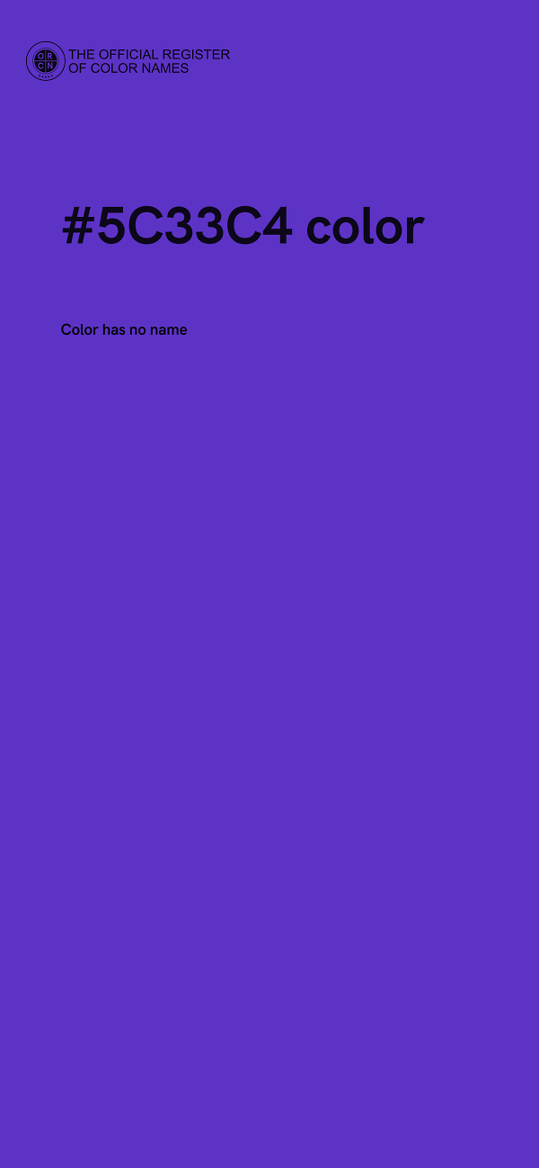 #5C33C4 color image