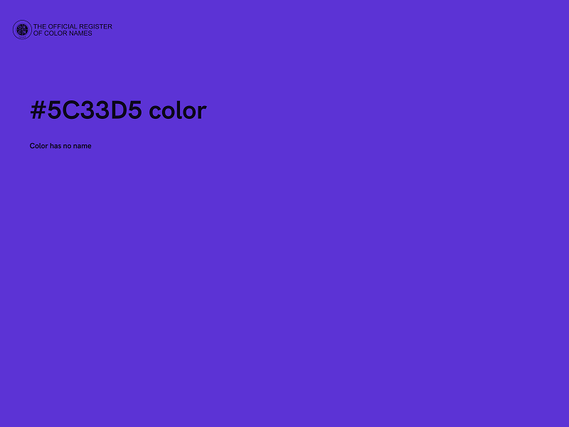 #5C33D5 color image