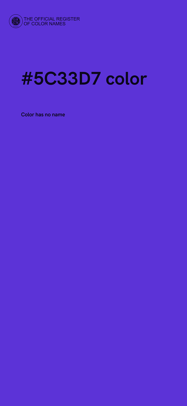 #5C33D7 color image