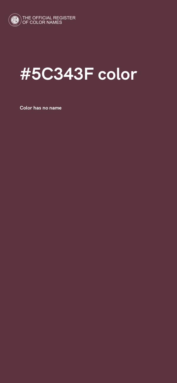 #5C343F color image
