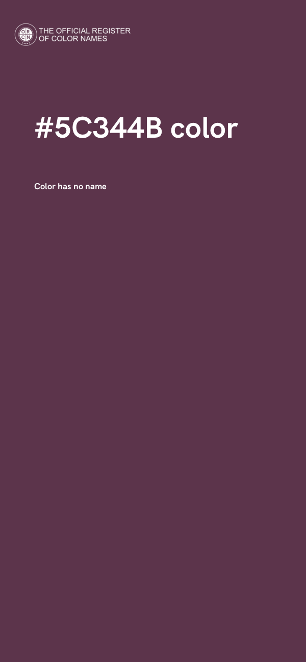 #5C344B color image
