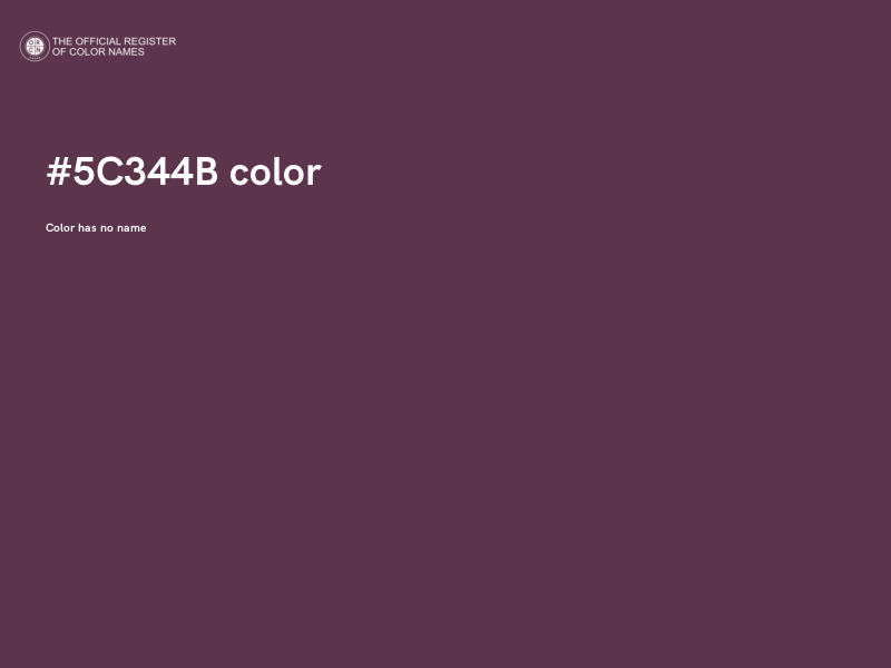 #5C344B color image