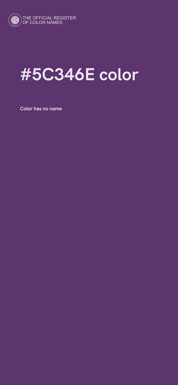 #5C346E color image