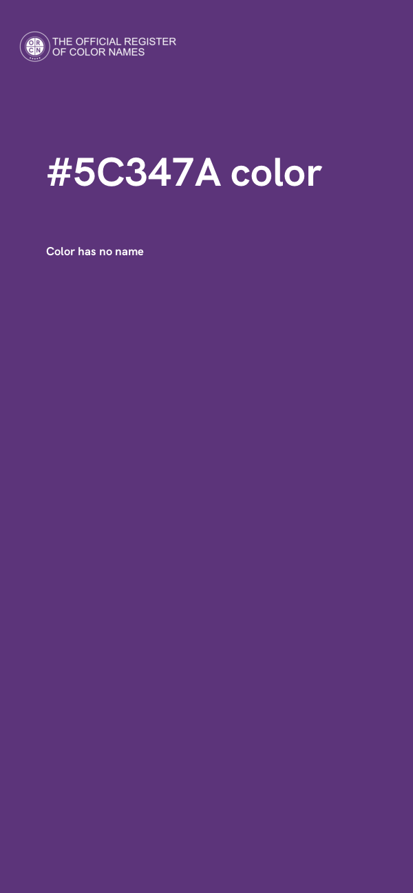 #5C347A color image