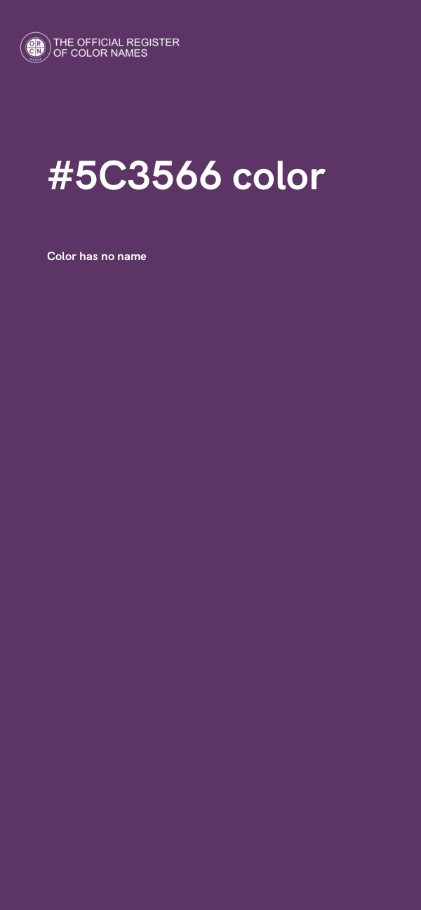 #5C3566 color image