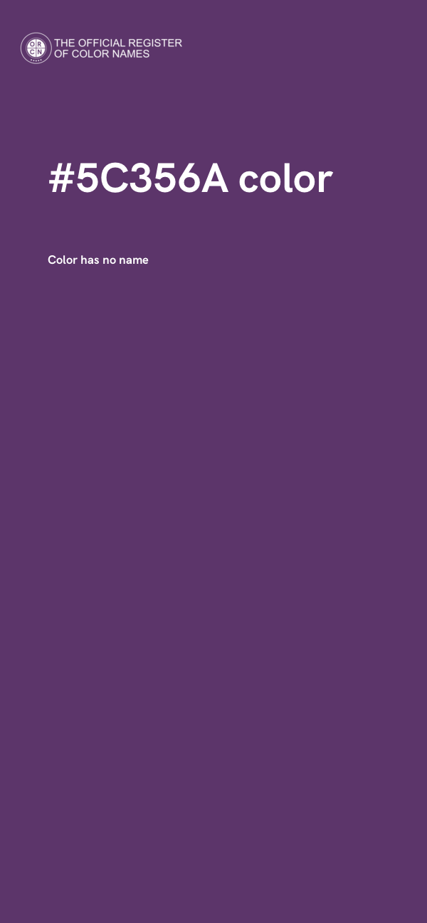 #5C356A color image