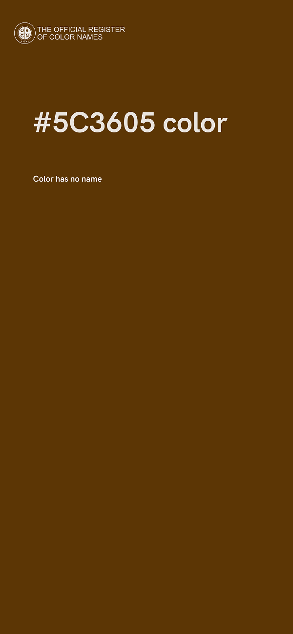 #5C3605 color image