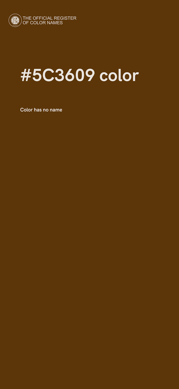 #5C3609 color image