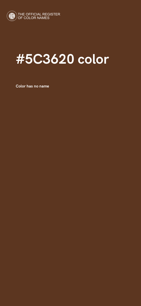 #5C3620 color image