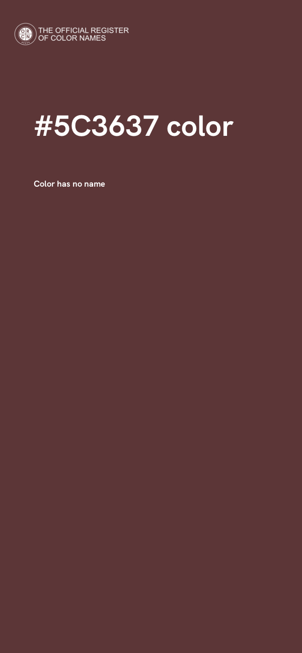 #5C3637 color image