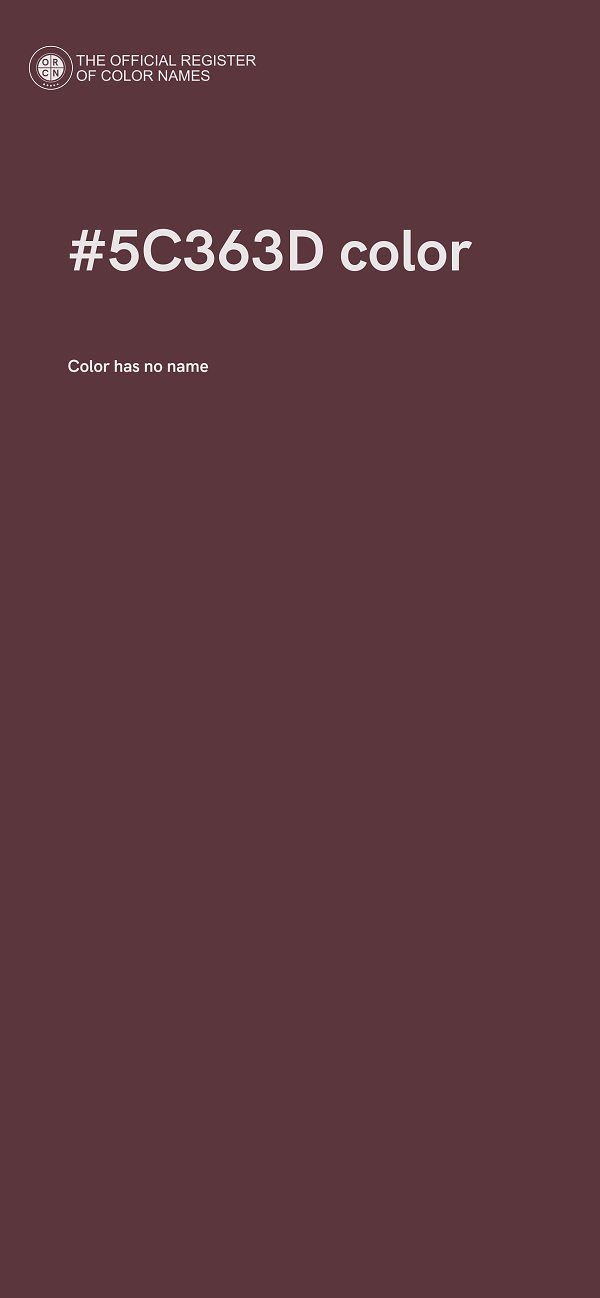 #5C363D color image