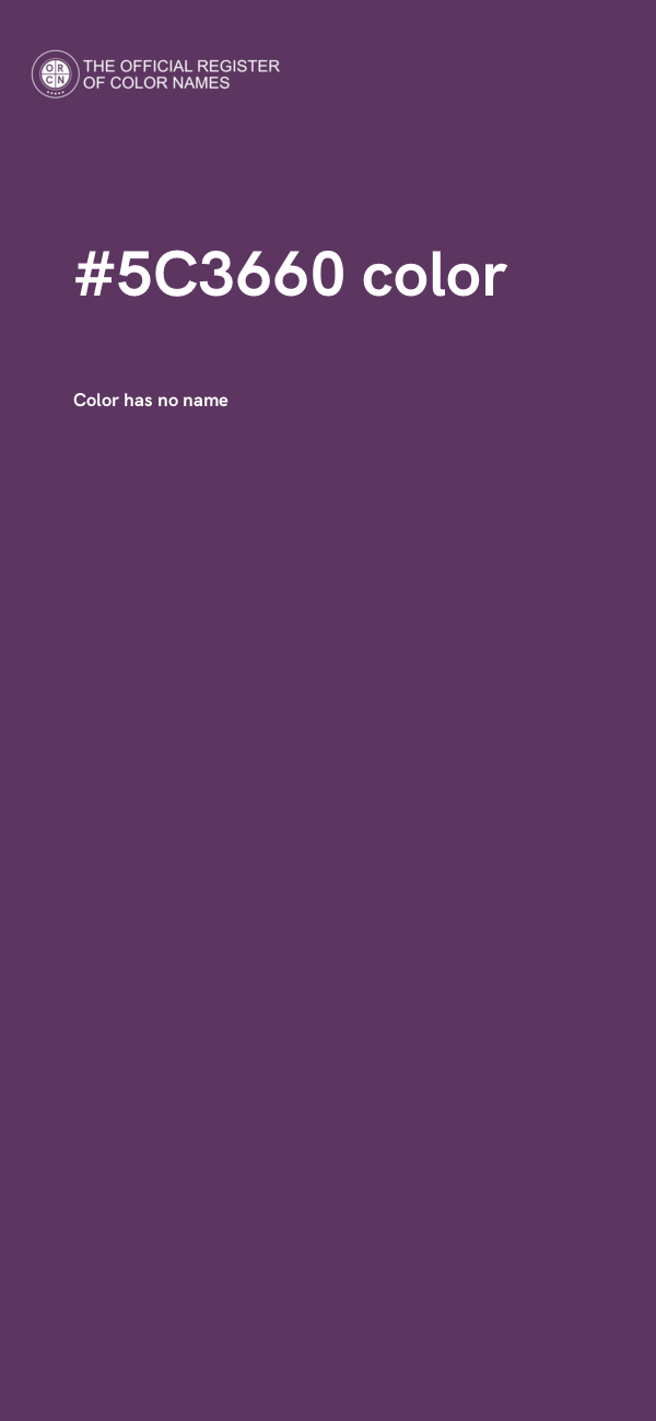 #5C3660 color image