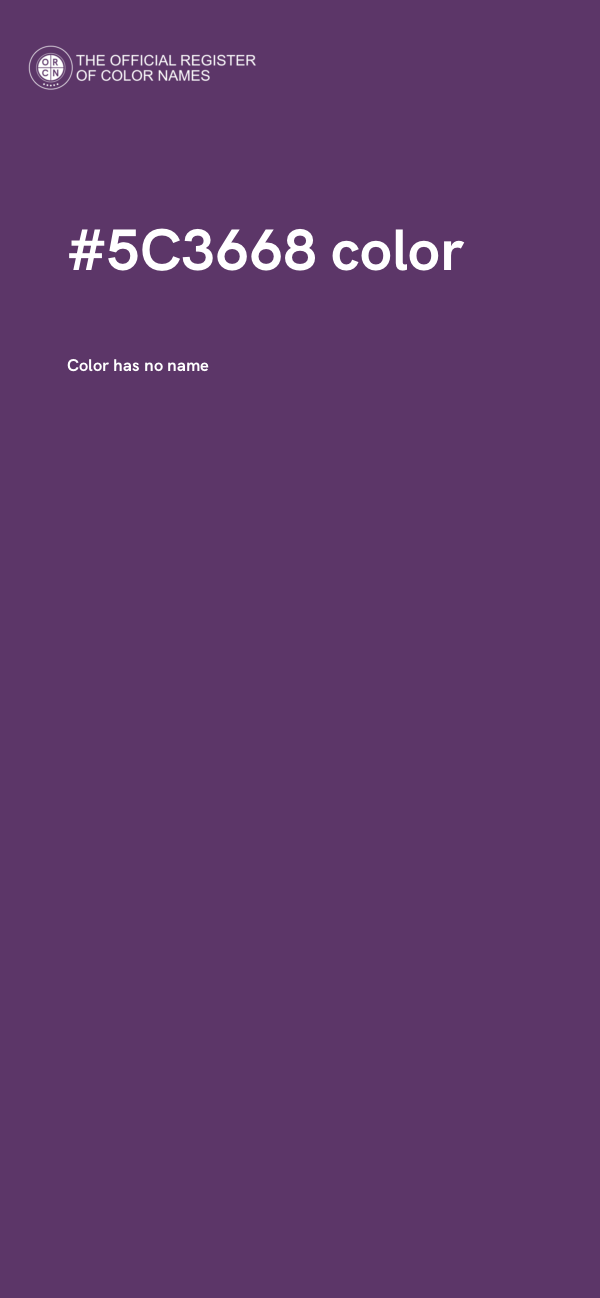 #5C3668 color image