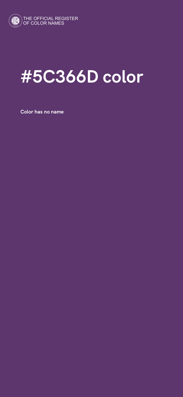 #5C366D color image