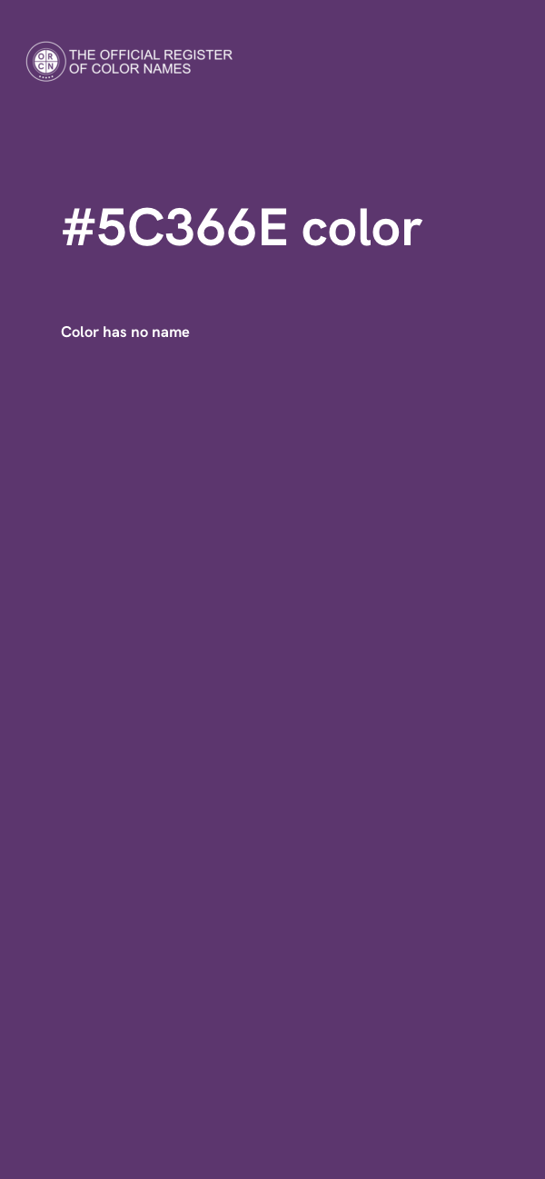 #5C366E color image