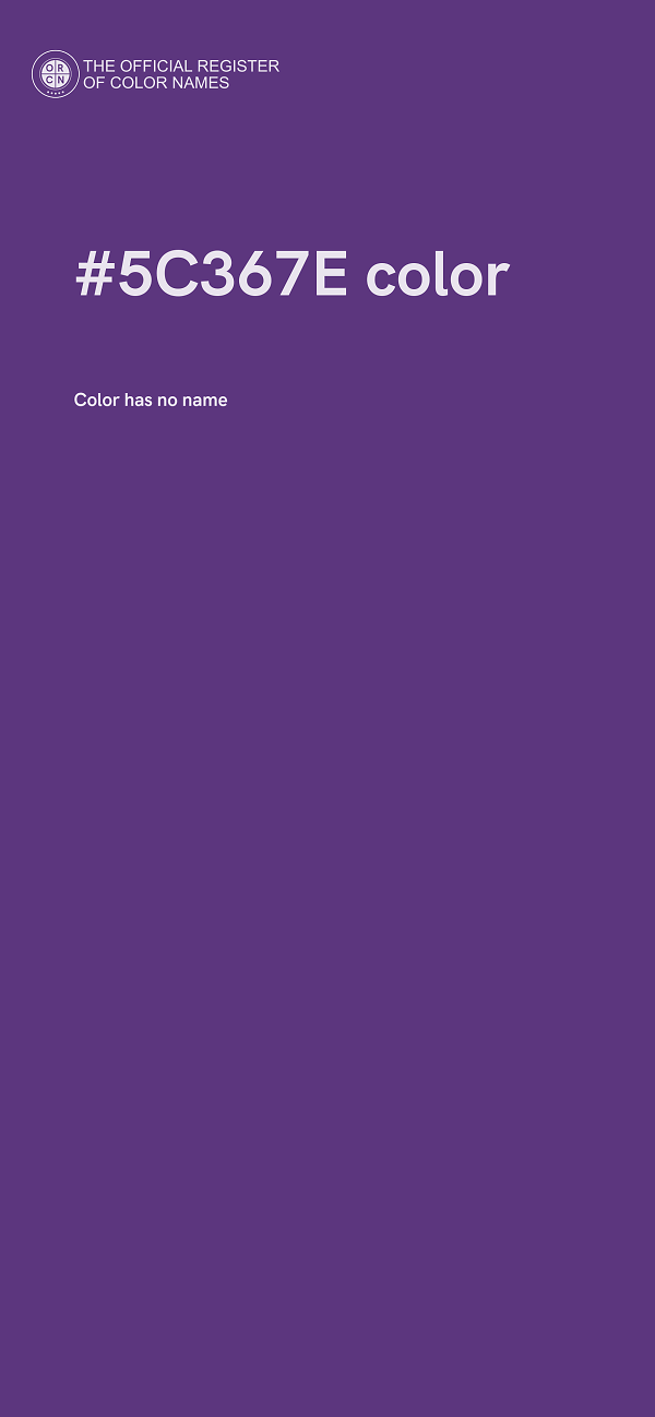 #5C367E color image