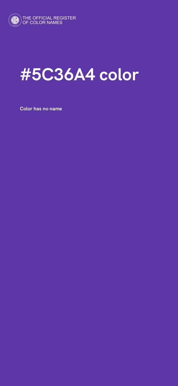 #5C36A4 color image