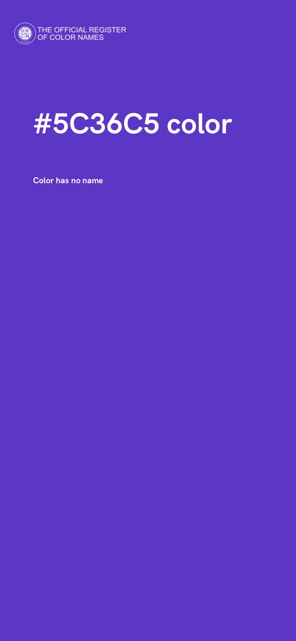 #5C36C5 color image