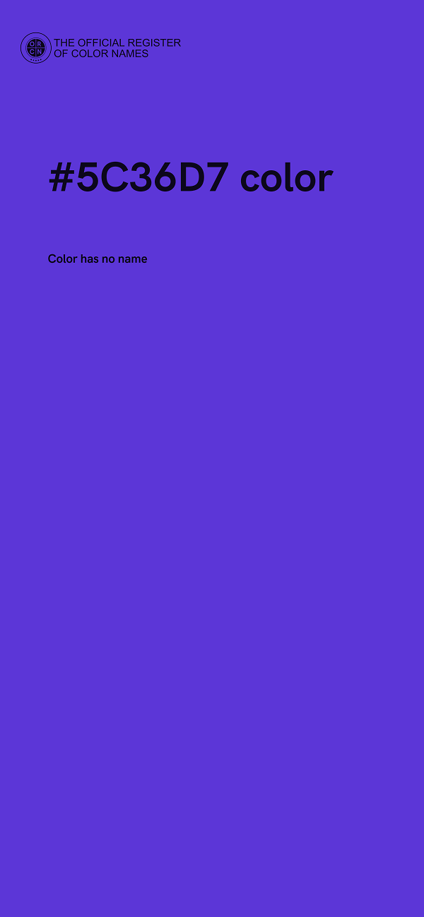 #5C36D7 color image
