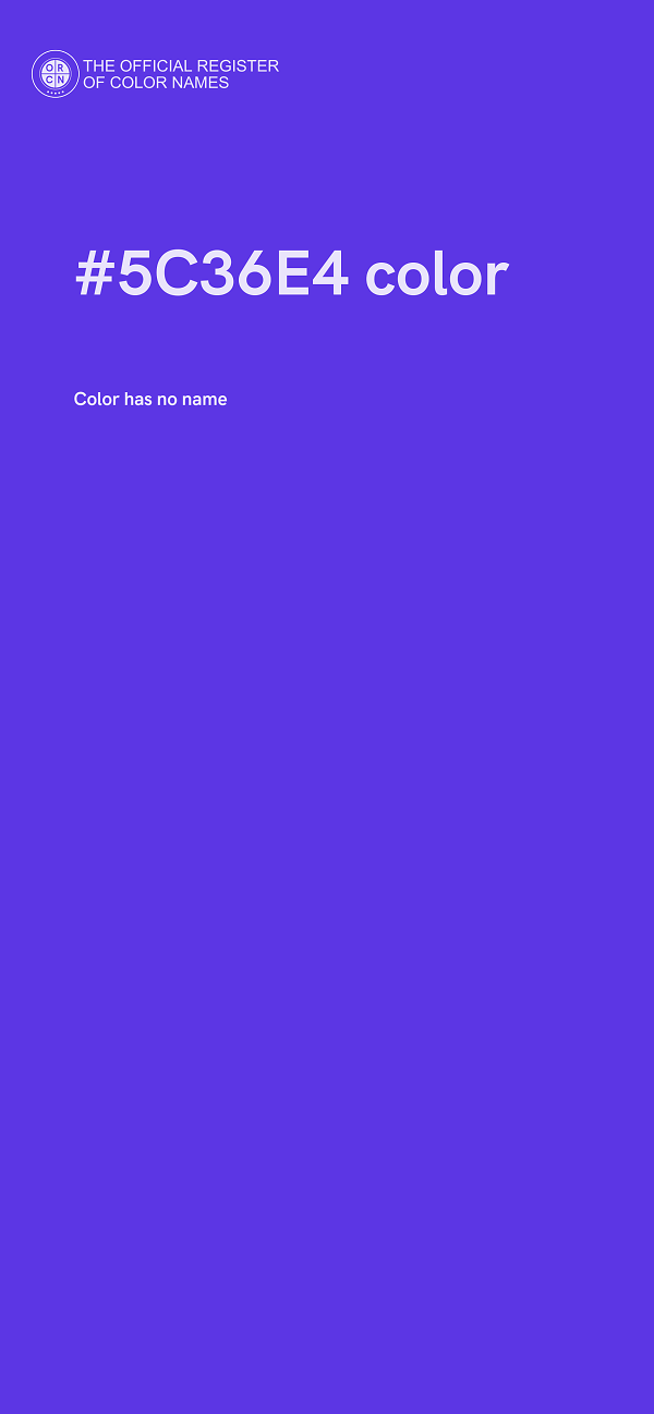 #5C36E4 color image