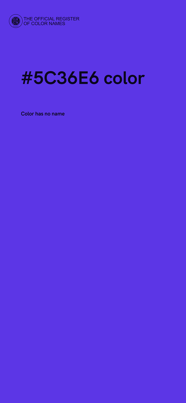 #5C36E6 color image