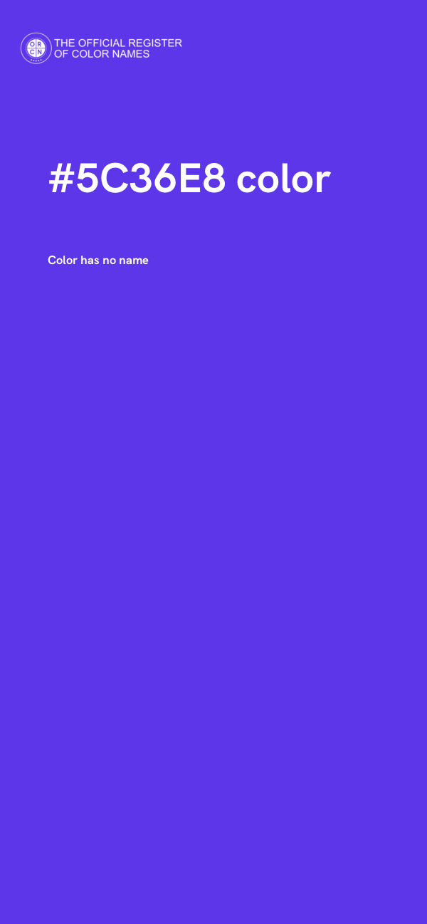 #5C36E8 color image