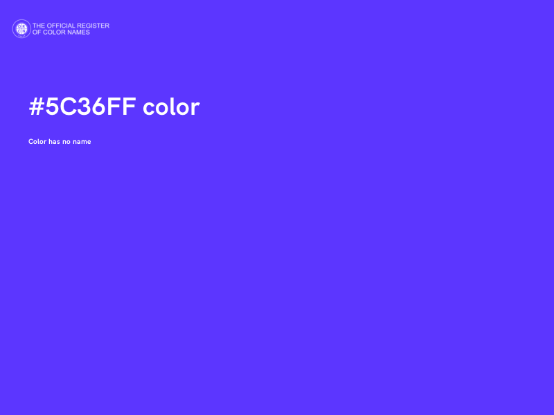 #5C36FF color image