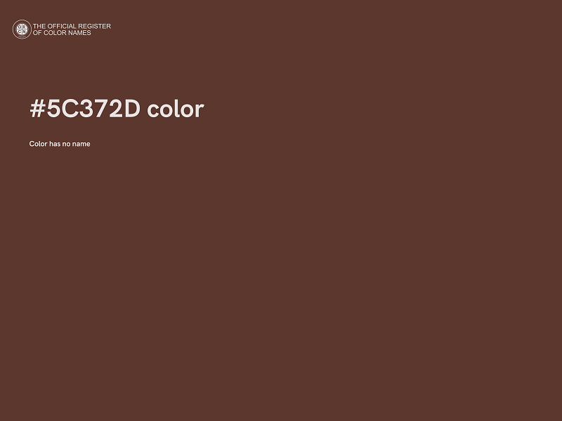 #5C372D color image