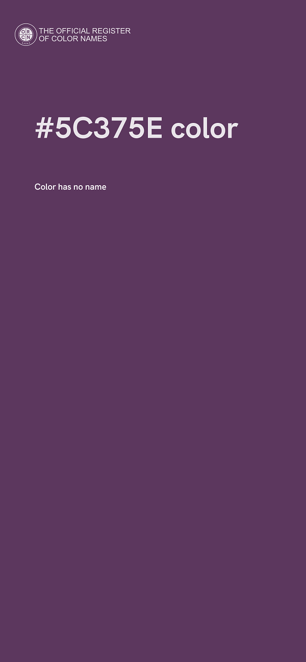 #5C375E color image