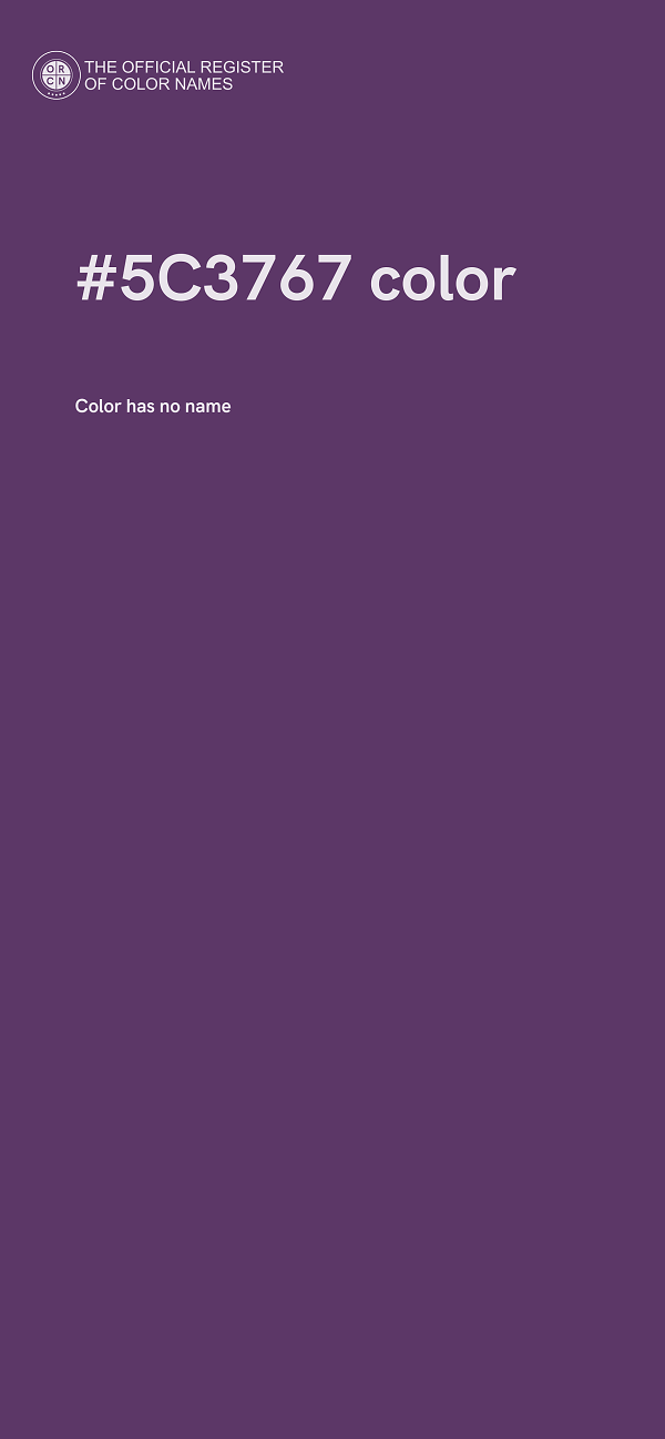 #5C3767 color image