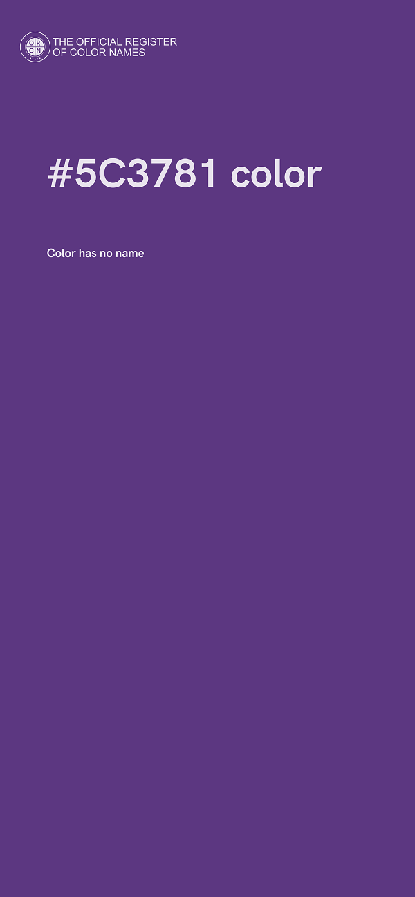 #5C3781 color image