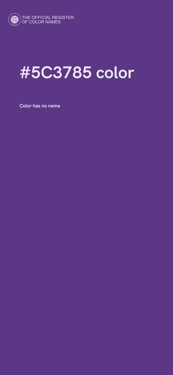 #5C3785 color image