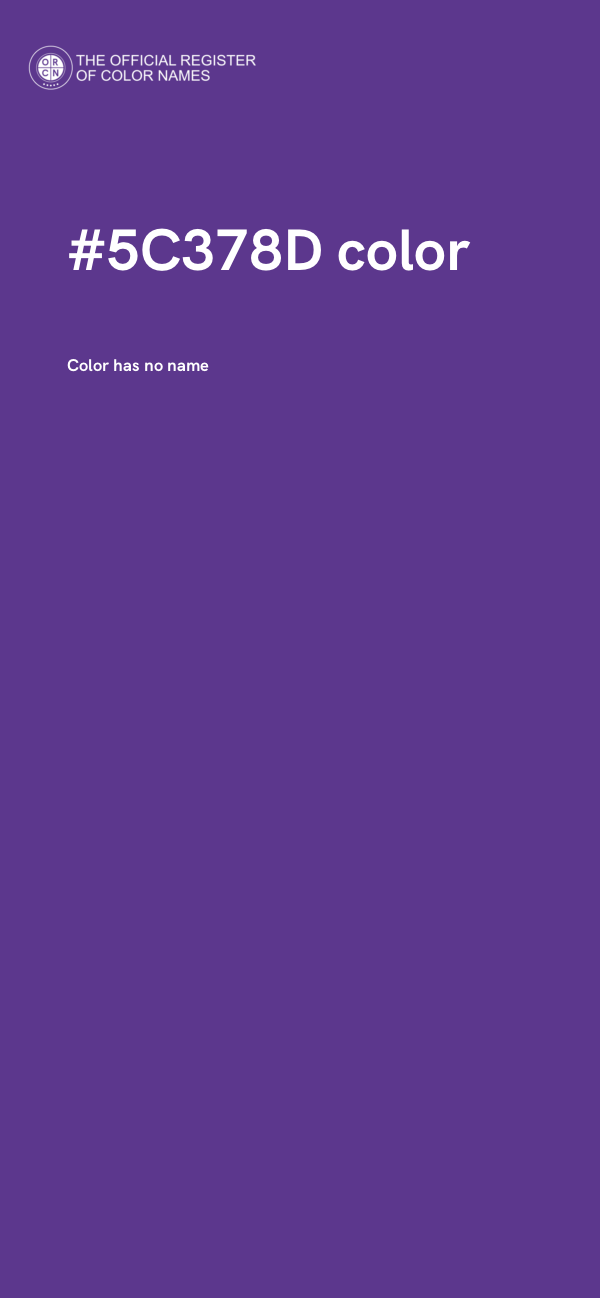 #5C378D color image