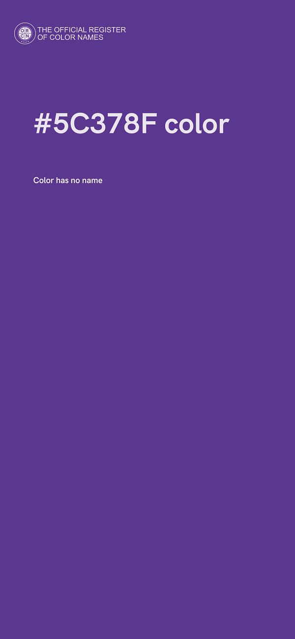 #5C378F color image