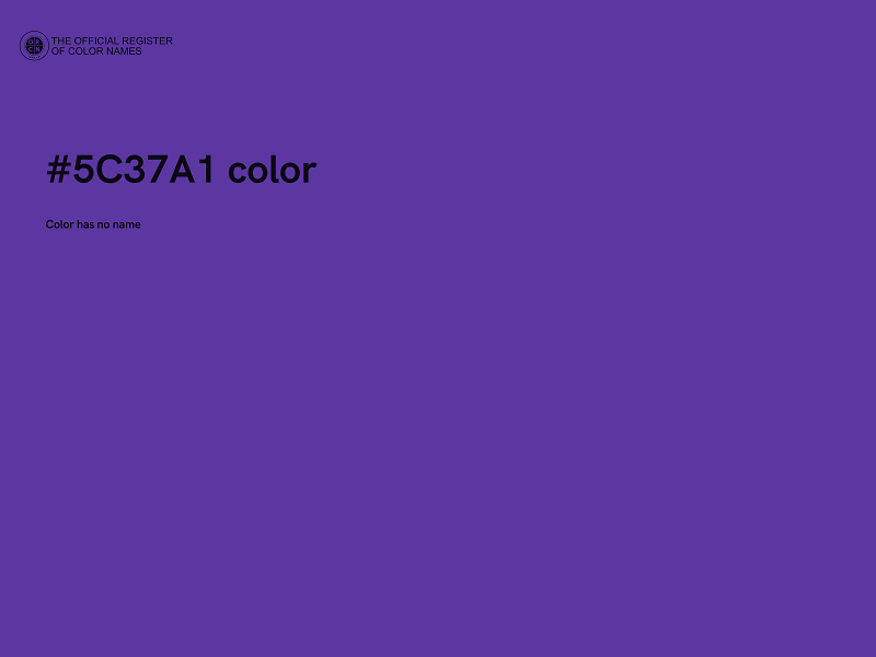 #5C37A1 color image