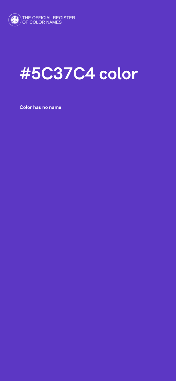 #5C37C4 color image