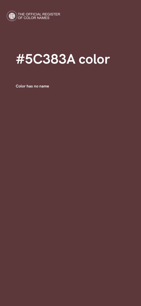 #5C383A color image