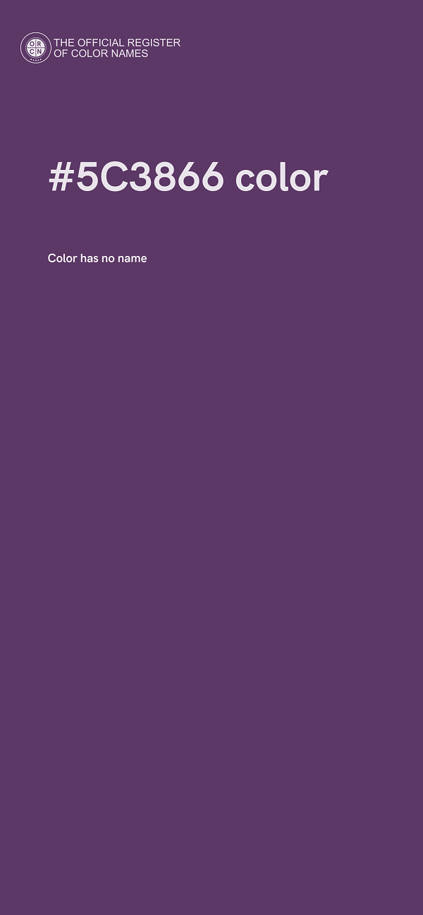 #5C3866 color image