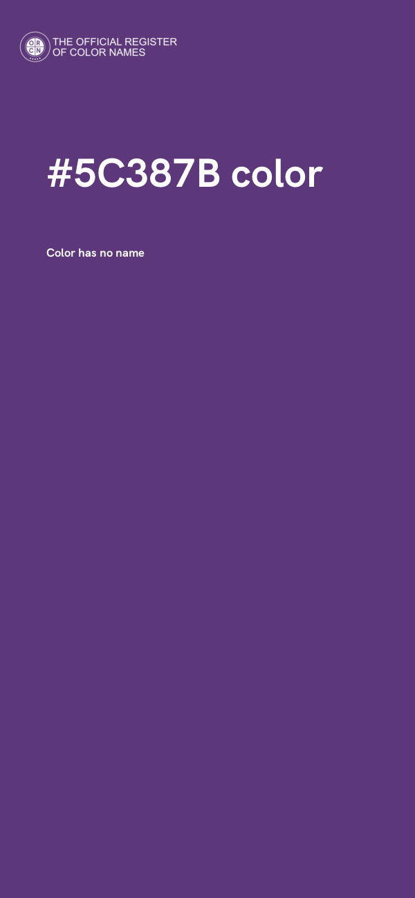 #5C387B color image
